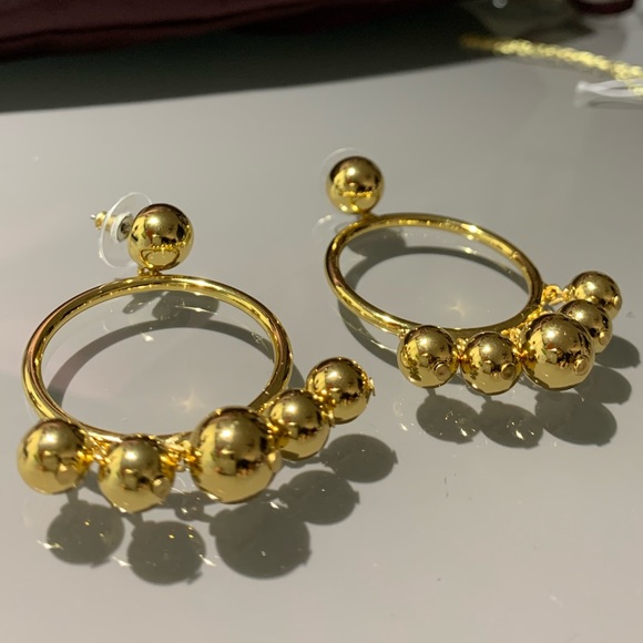 Kate Spade♠️ New York large bauble hoop earrings